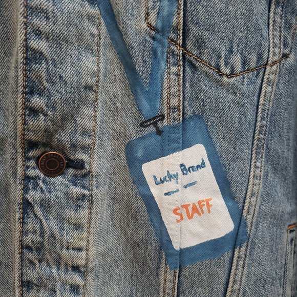 Wren + Glory x Lucky Brand One-of-a-Kind Coachella Denim Jacket! - Picture 8 of 15